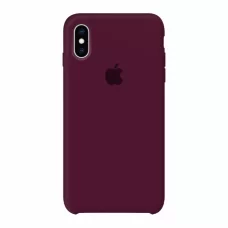 Силиконовый чехол Apple Silicone Case Marsala для iPhone XS Max